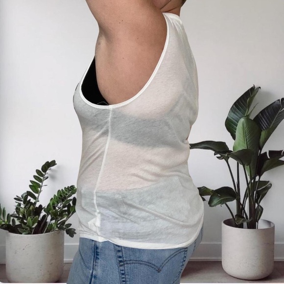 Spiritual Gangsta Retro Love Sheer Muscle Tank White Small - Picture 2 of 8